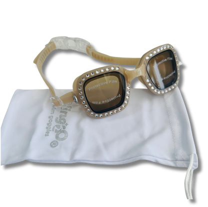 Bling2o Opal Vibrancy, Anti Fog, No Leak, Non Slip and UV Protection Kids Swim Goggles