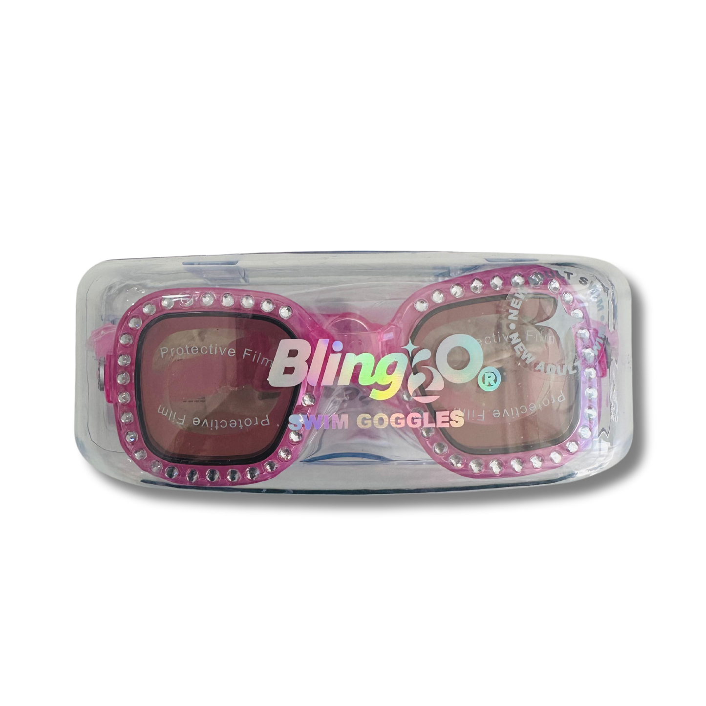 Bling2o Piazza Pink Vibrancy, Anti Fog, No Leak, Non Slip and UV Protection Kids Swim Goggles