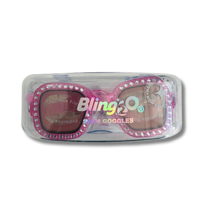 Bling2o Piazza Pink Vibrancy, Anti Fog, No Leak, Non Slip and UV Protection Kids Swim Goggles