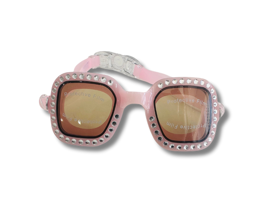 Bling2o Rose Quartz Vibrancy, Anti Fog, No Leak, Non Slip and UV Protection Kids Swim Goggles