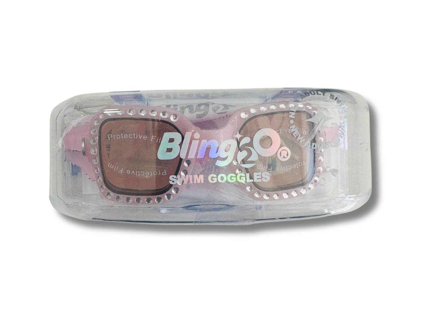 Bling2o Rose Quartz Vibrancy, Anti Fog, No Leak, Non Slip and UV Protection Kids Swim Goggles