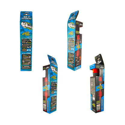 Zing Air Storm Sky Ripperz Supersonic Rocket Launcher Set Zonic Blaze Whistle Flyer, Bungee-Powered Rip-Zip Action, Long-Range Outdoor Flight Game for Kids Ages 8+.