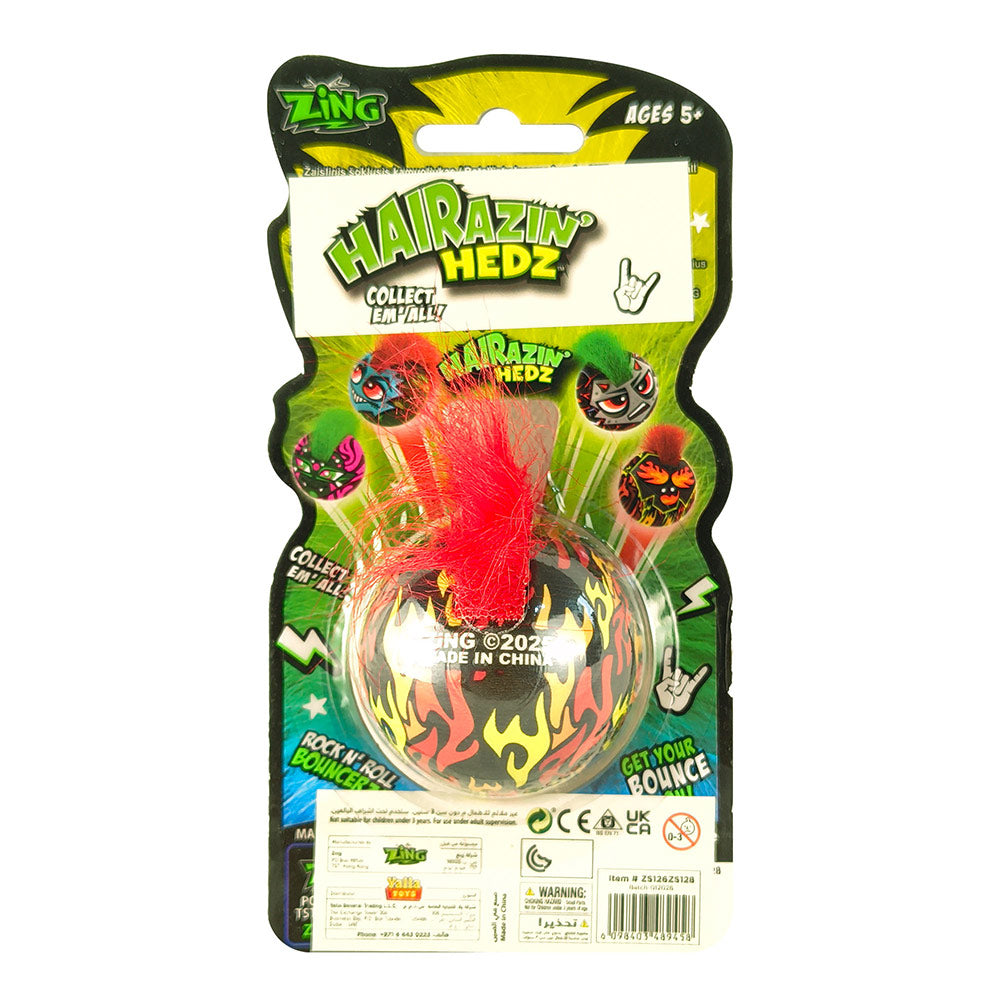 Zing Hairazin Hedz Armeez Stretchy Sticky Figures Bounce & Connect Collectibles, Assorted Colours, Interactive Sensory Toy for Kids Ages 5+