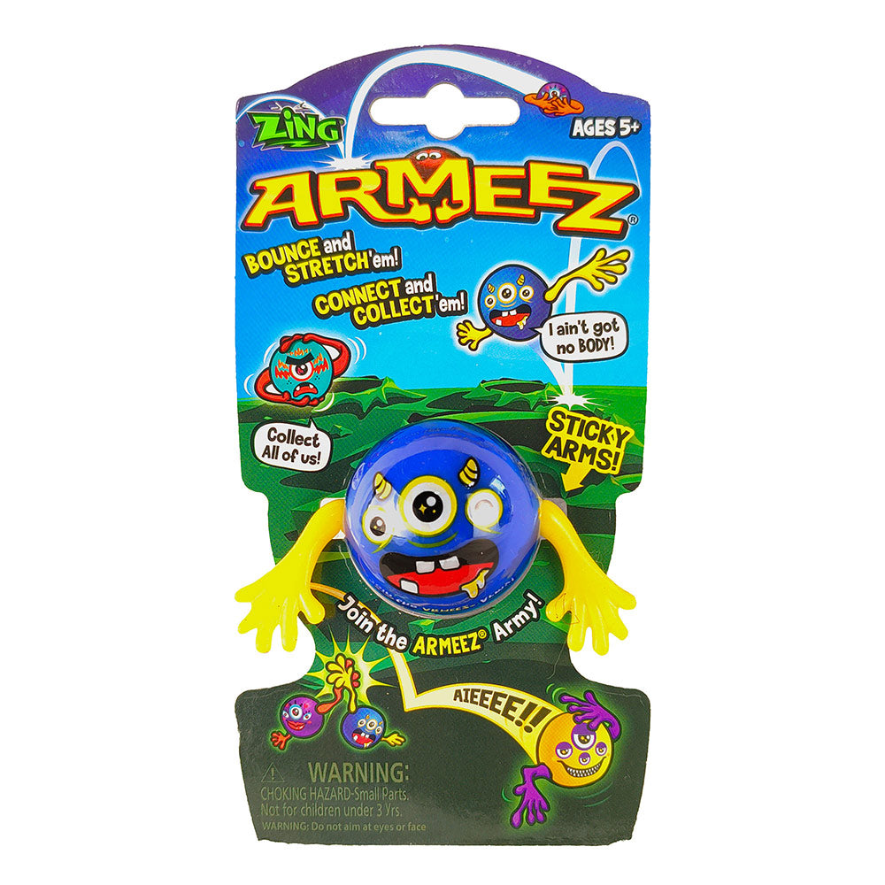 Zing Hairazin Hedz Armeez Stretchy Sticky Figures Bounce & Connect Collectibles, Assorted Colours, Interactive Sensory Toy for Kids Ages 5+
