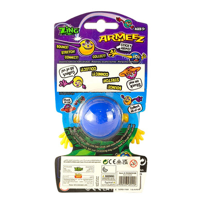 Zing Hairazin Hedz Armeez Stretchy Sticky Figures Bounce & Connect Collectibles, Assorted Colours, Interactive Sensory Toy for Kids Ages 5+