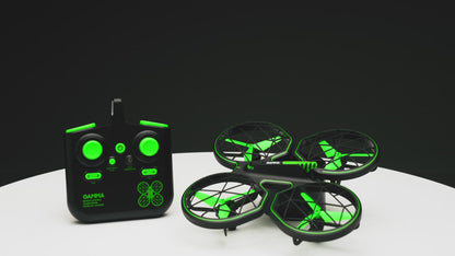 Sharper Image® Gamma RC Caged Drone 6.9inch 150 Feet Range Remote Control Toy for Kids 8+ Years, with 40 Reusable Stickers for Personalized Design