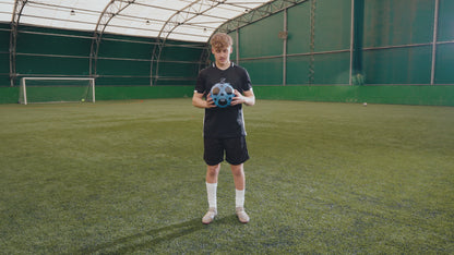 Strikesphere Counter Football – Smart Glow Soccer Ball, Interactive Indoor/ Outdoor Training Soccer Toy for Kids 6+ Years, Blue