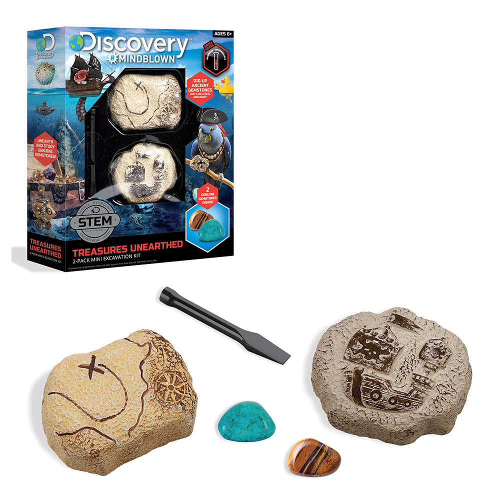 Discovery Mindblown Toy Excavation Kit Mini Treasure 2pc