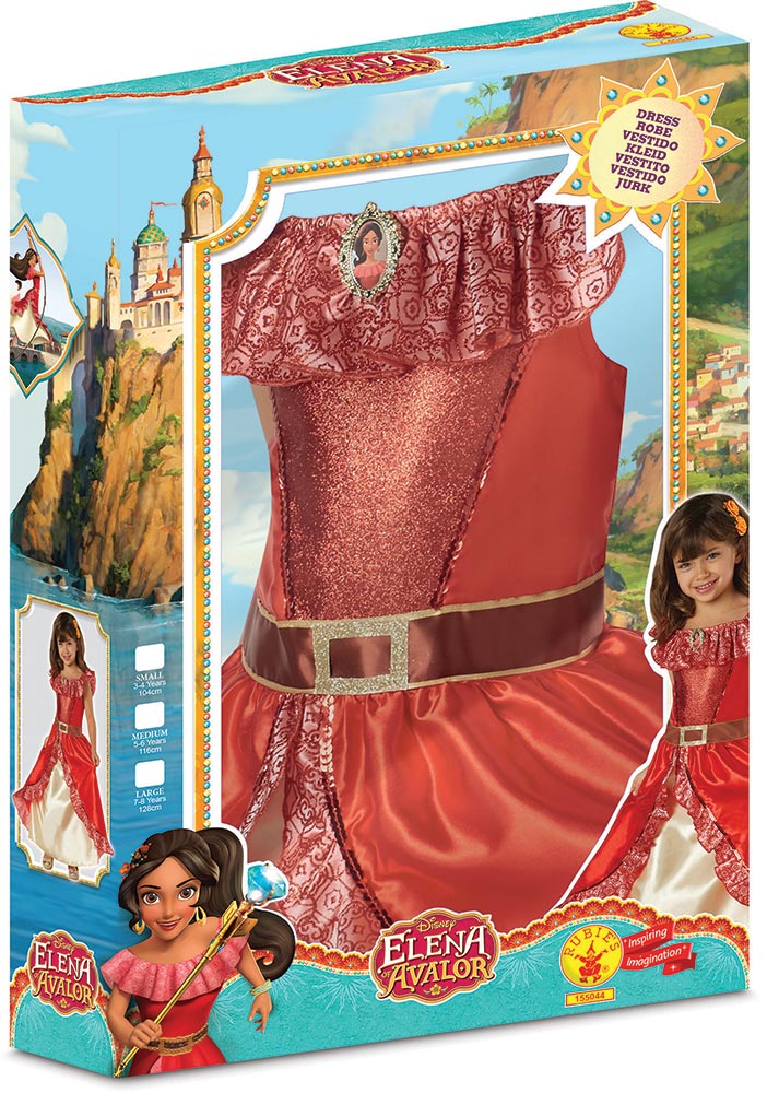 Rubies Official Disney Elena of Avalor Deluxe Girls Fancy Dress Costume Box Set