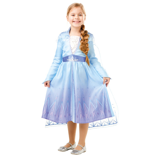 Disney Frozen 2 Movie Official Classic Queen Elsa Travel Dress, Costume