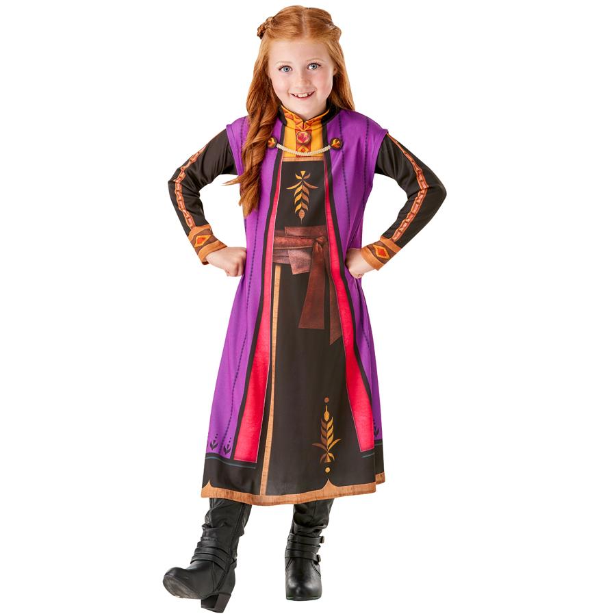 Disney Frozen 2 Movie Official Classic Princess Anna Dress, Costume