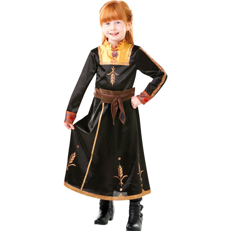 Disney Frozen 2 Official Princess Anna Deluxe Travel Dress,Costume