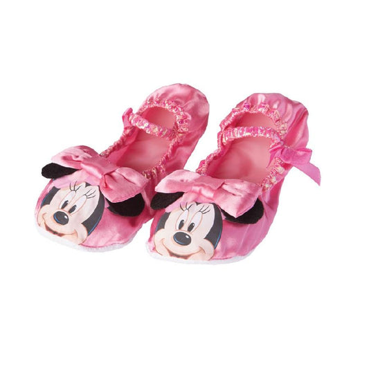 Disney Minnie Mouse Pink Ballet Pumps with Bow Costume Accessory