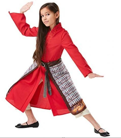 Rubies Official Disney Movie Mulan Deluxe Warrior Book Week and World Book Day Child Costume