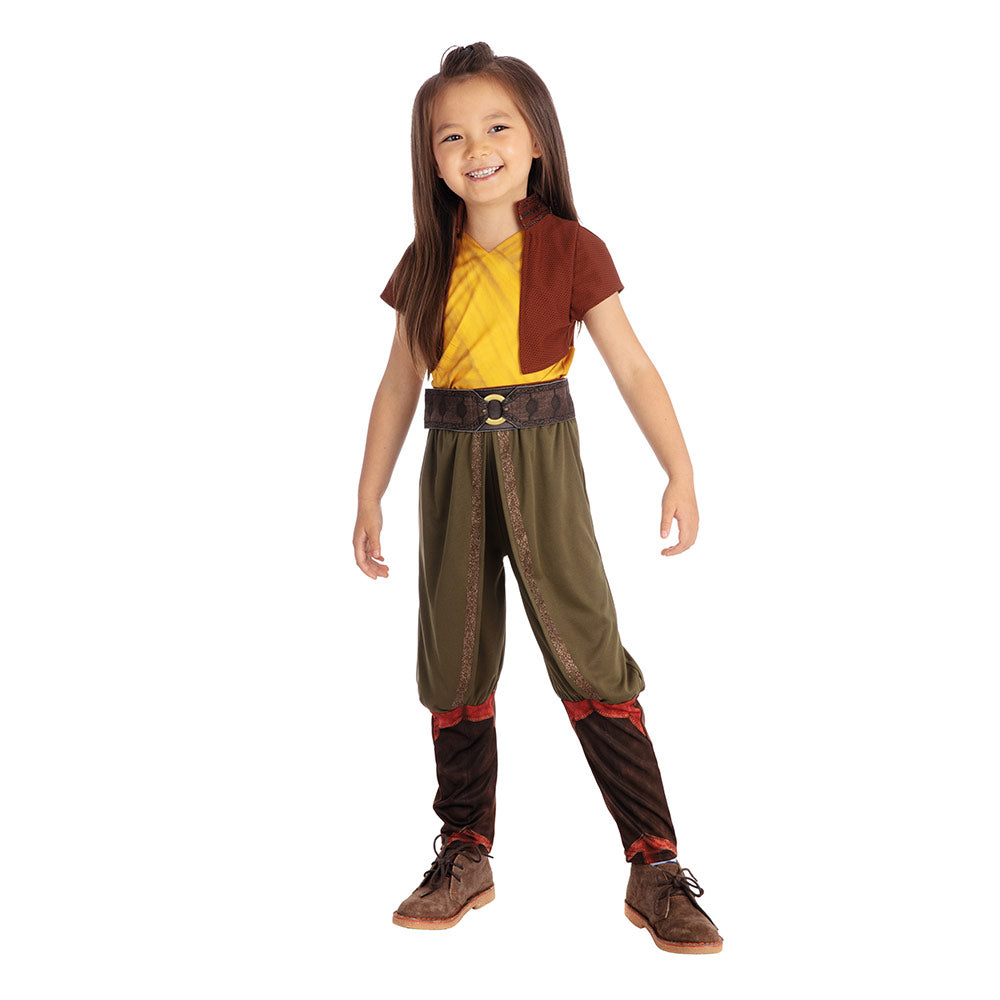Rubies Official Disney Raya Deluxe Costume Raya and the Last Dragon Girls Kids Fancy Dress