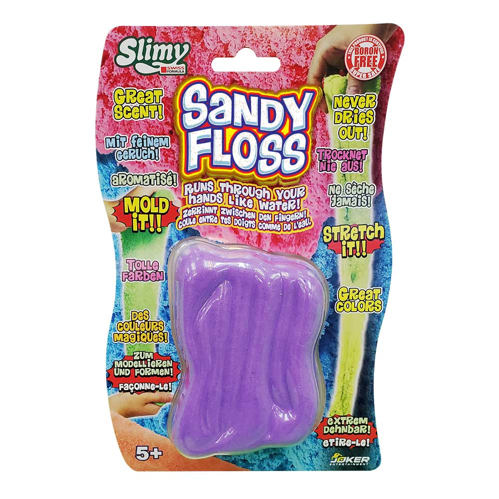 Slimy Sandy Floss in Blistercard 220g, Assorted