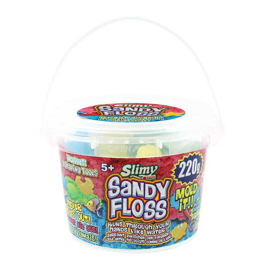 Slimy Mold Mix and Shape Sandy Floss 220g in Bucket with 2 Shaping Tools