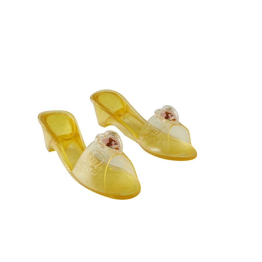 Disney's Princess Belle Jelly Shoes in Gold by Rubies Costume