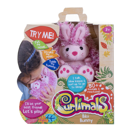 Curlimals Bibi The Bunny Interactive Plush Soft Toy for Kids
