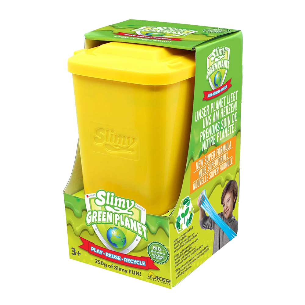Slimy Green Planet 250ml - 4 Color Assortment, Natural and Safe Gooey Slime Toy