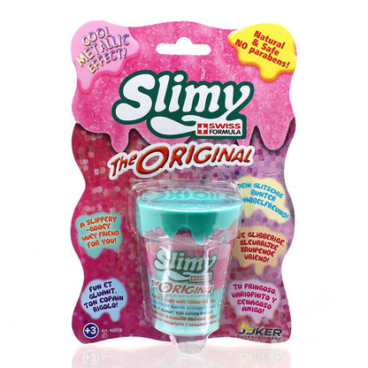 Slimy Mini Original Metallic 80 grams Assorted Slime in Blister Card