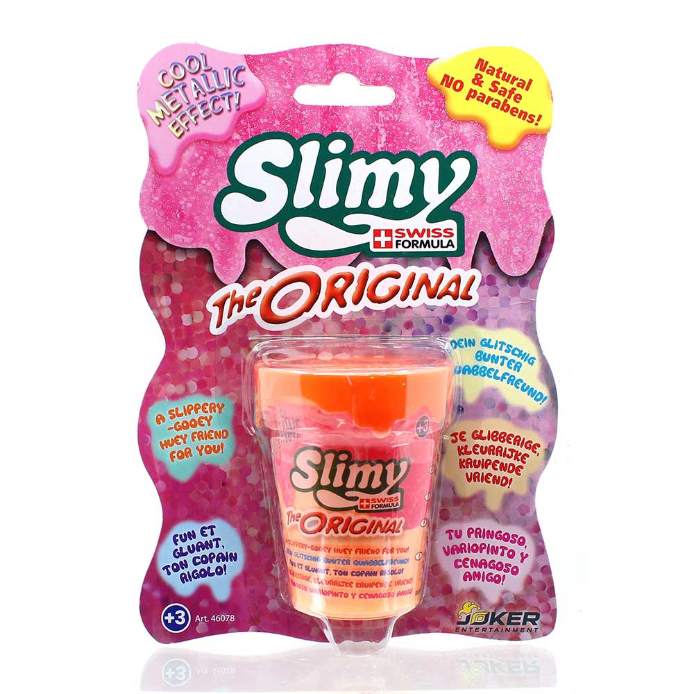 Slimy Mini Original Metallic 80 grams Assorted Slime in Blister Card
