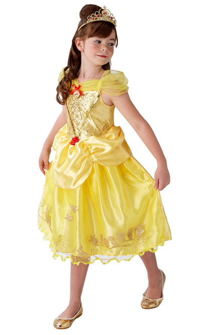 Rubies Disney Princess Beauty and the Beast Golden Belle Storyteller Book Week and World Book Day Child Costume