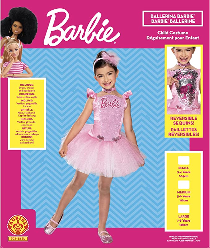 Rubie's Official Licensed Mattel Barbie Ballerina Child Costume