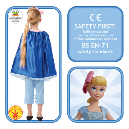 Rubies Official Disney Toy Story 4 Bo Peep Girls Deluxe Book Week and World Book Day Child Costume