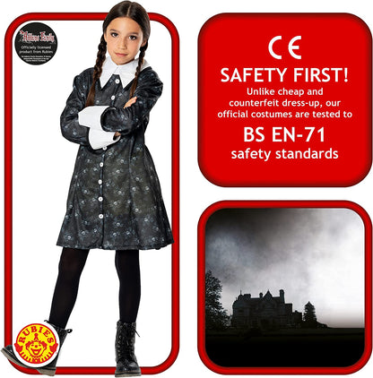 Rubie's Official Addams Family Wednesday Addams Child Costume