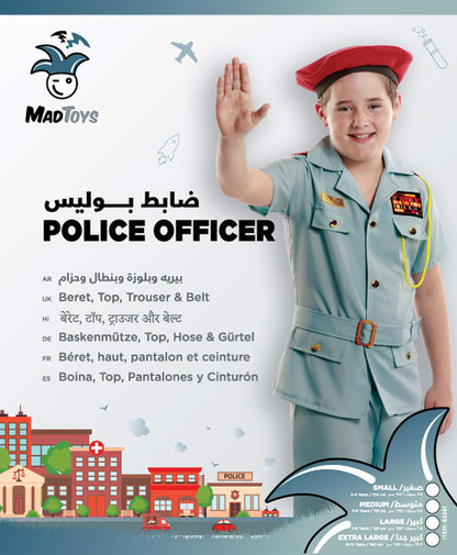 Mad Toys Police Officer Kids Professions National Day Costumes