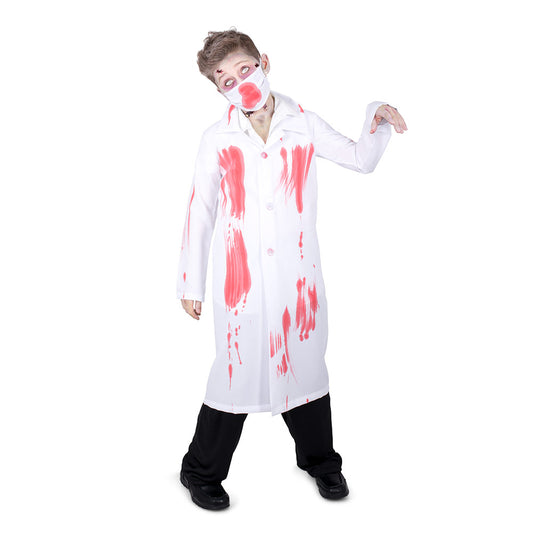 Mad Toys Zombie Doctor Coat and Mask Kids Halloween Costume