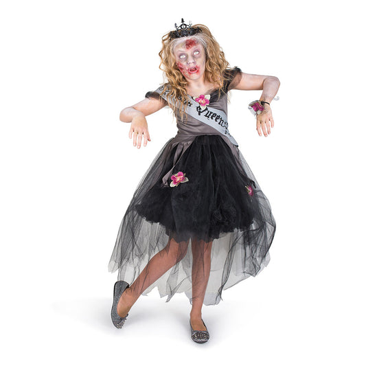 Mad Toys Zombie Prom Queen Dress with Accessories Kids Halloween Costume
