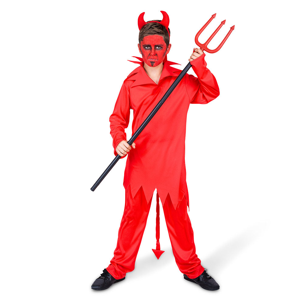 Mad Toys Red Devil Kids Halloween Costume Set with Headband