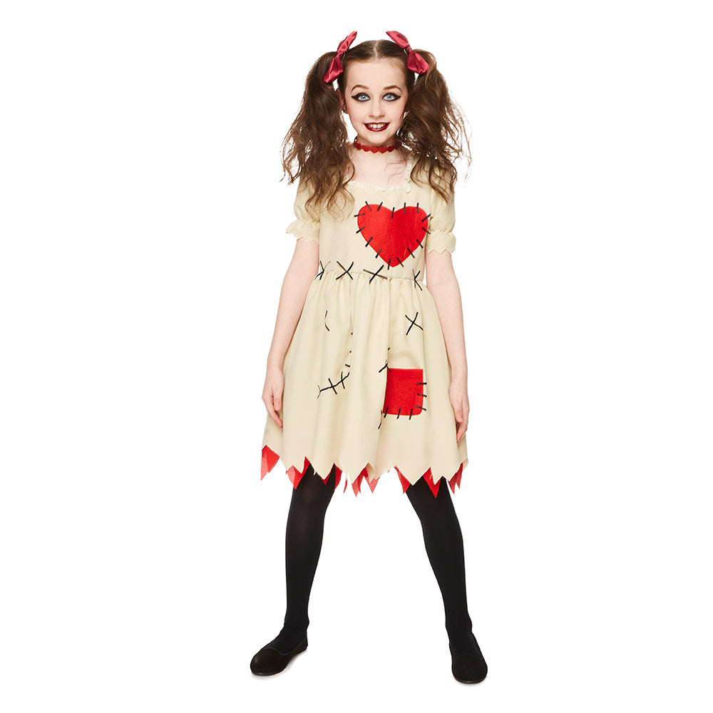 Mad Toys Voodoo Doll Dress Kids Halloween Girls Costume