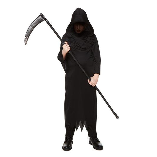 Mad Toys Grim Reaper Hooded Robe Kids Halloween Costume