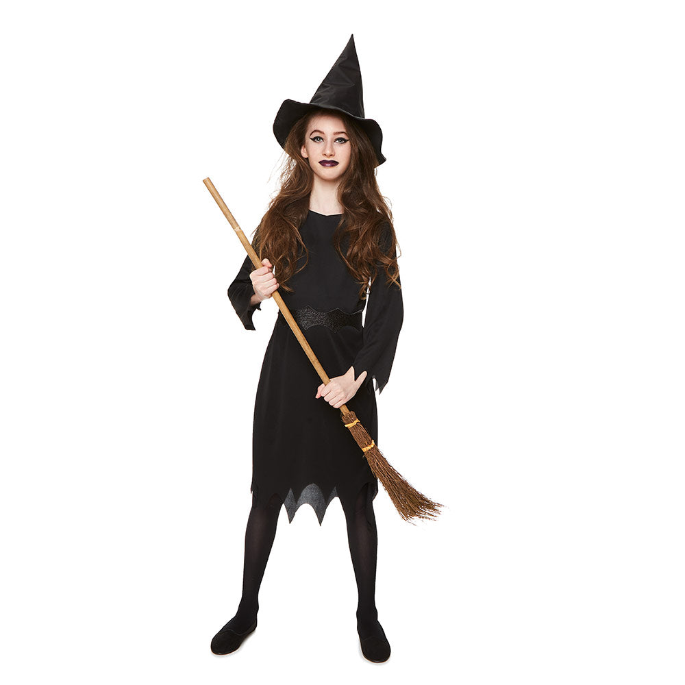 Mad Toys Witch Sorceress Kids Halloween Costume Dress with Hat