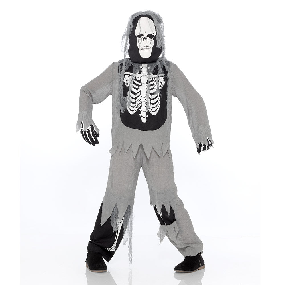 Mad Toys Ghostly Skeleton Halloween Kids Costume