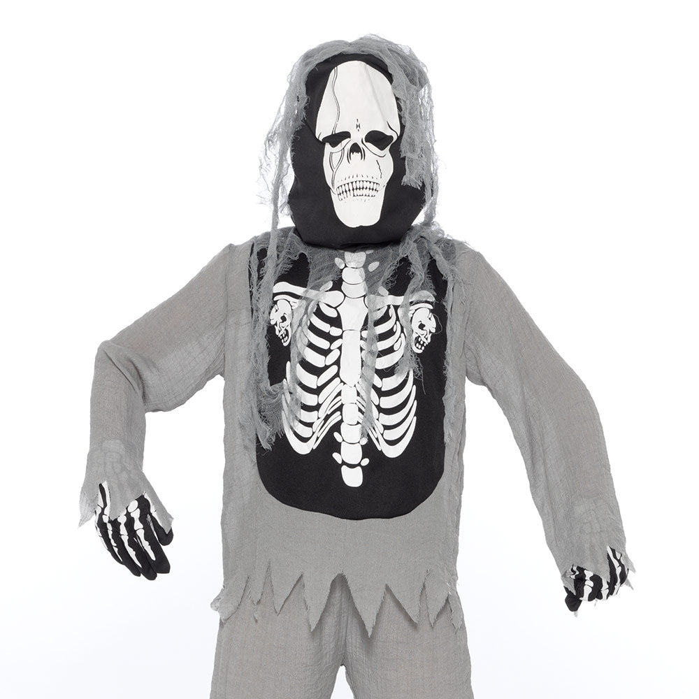 Mad Toys Ghostly Skeleton Halloween Kids Costume