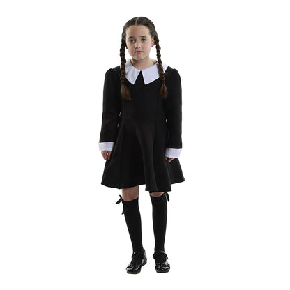Mad Toys Haunted Child Black Dress Kids Book Week and World Book Day Child Costume