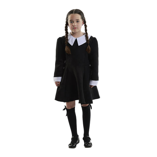 Mad Toys Haunted Child Black Dress Kids Halloween Costume