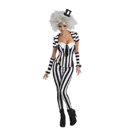 Female Beetlejuice Corset outfit for Adults by Rubies Costumes