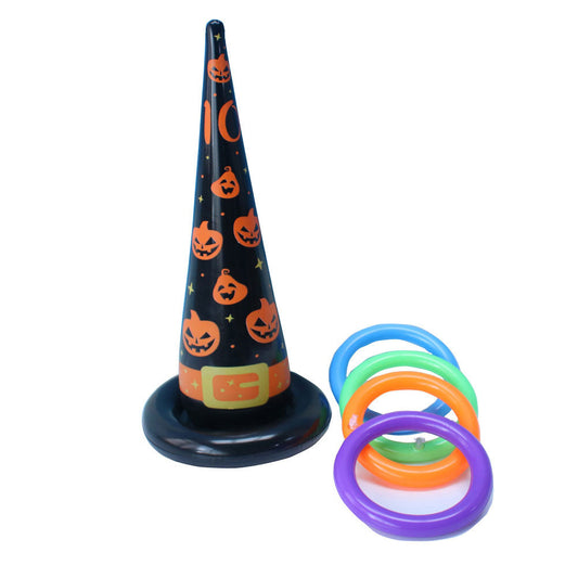 Mad Toys Inflatable Witch Hat Ring Toss Fun Halloween Game Decoration