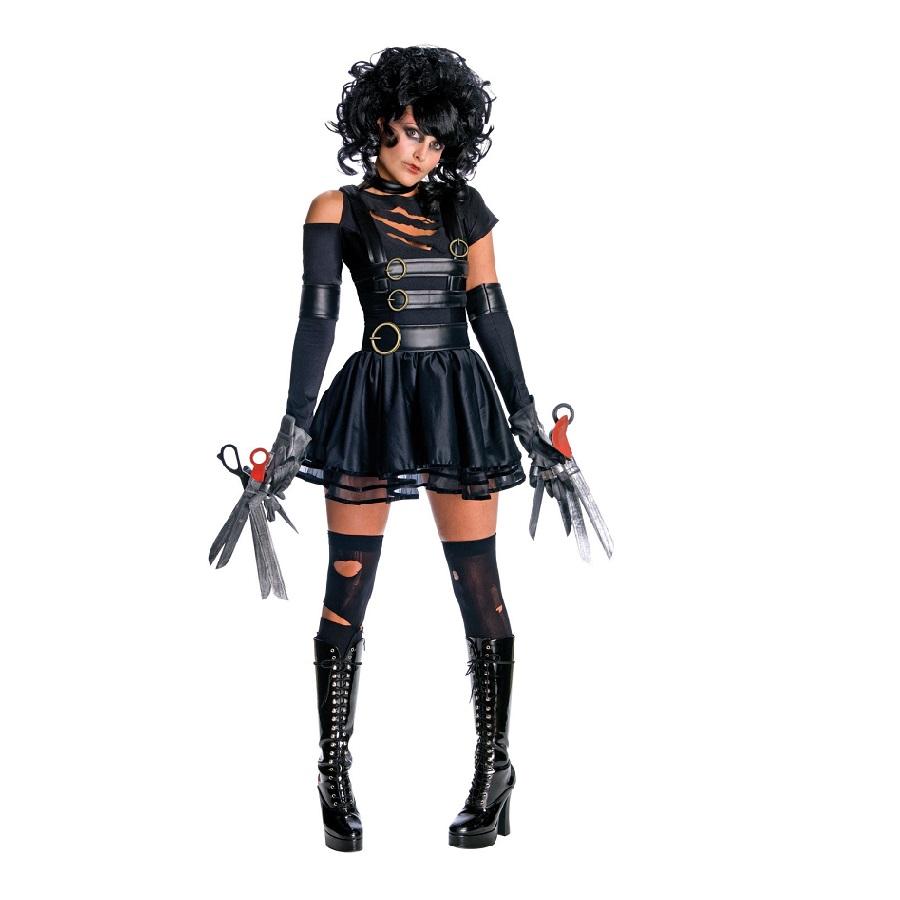 Adult Lady Edward Scissorhands Costume in Black by Rubies Costume