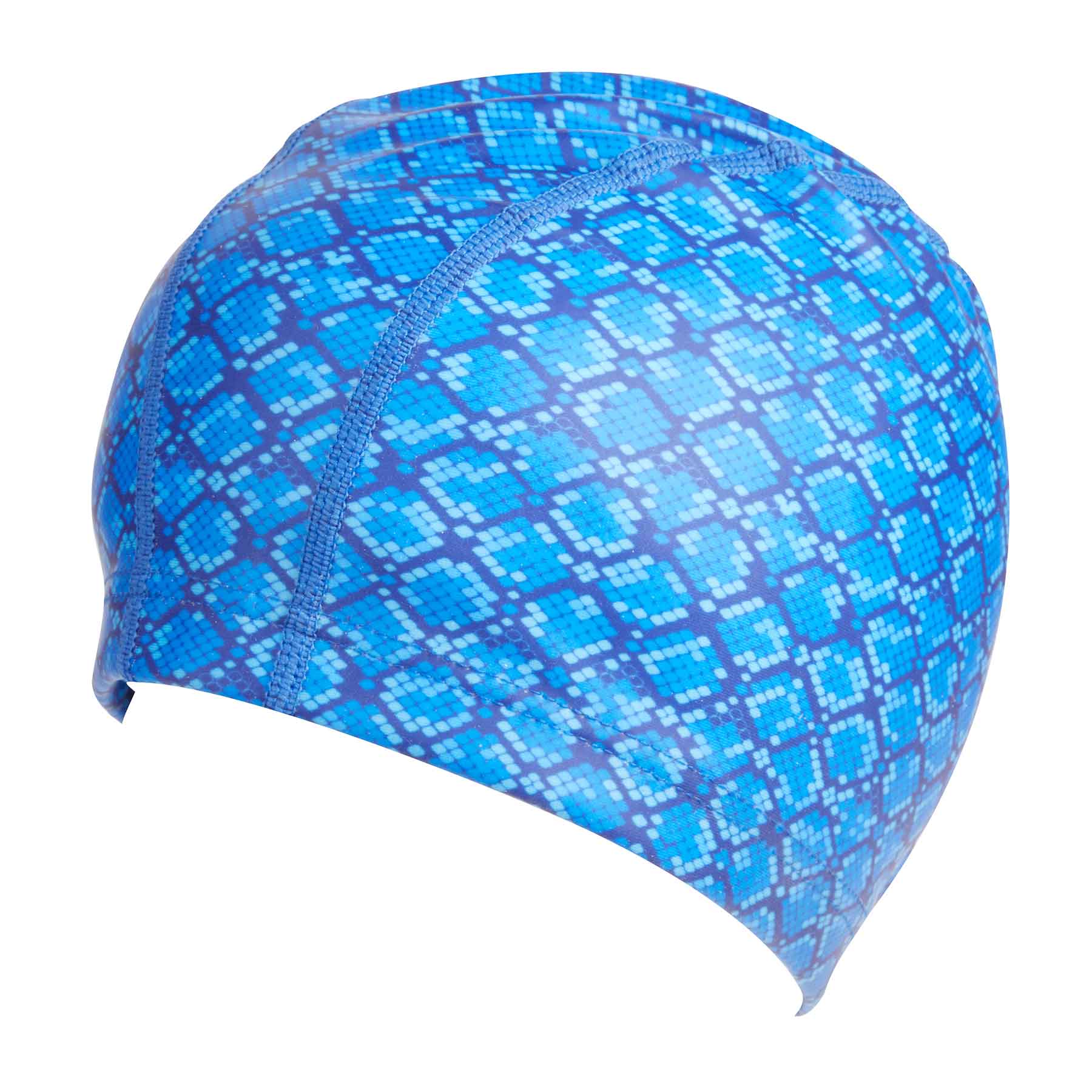 Bling2o Royal Blue Snake Print Star Swim Cap Side