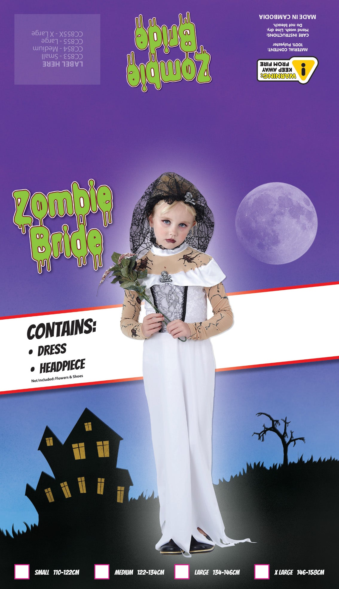 Rubies Costumes Halloween Zombie Bride Child Costume