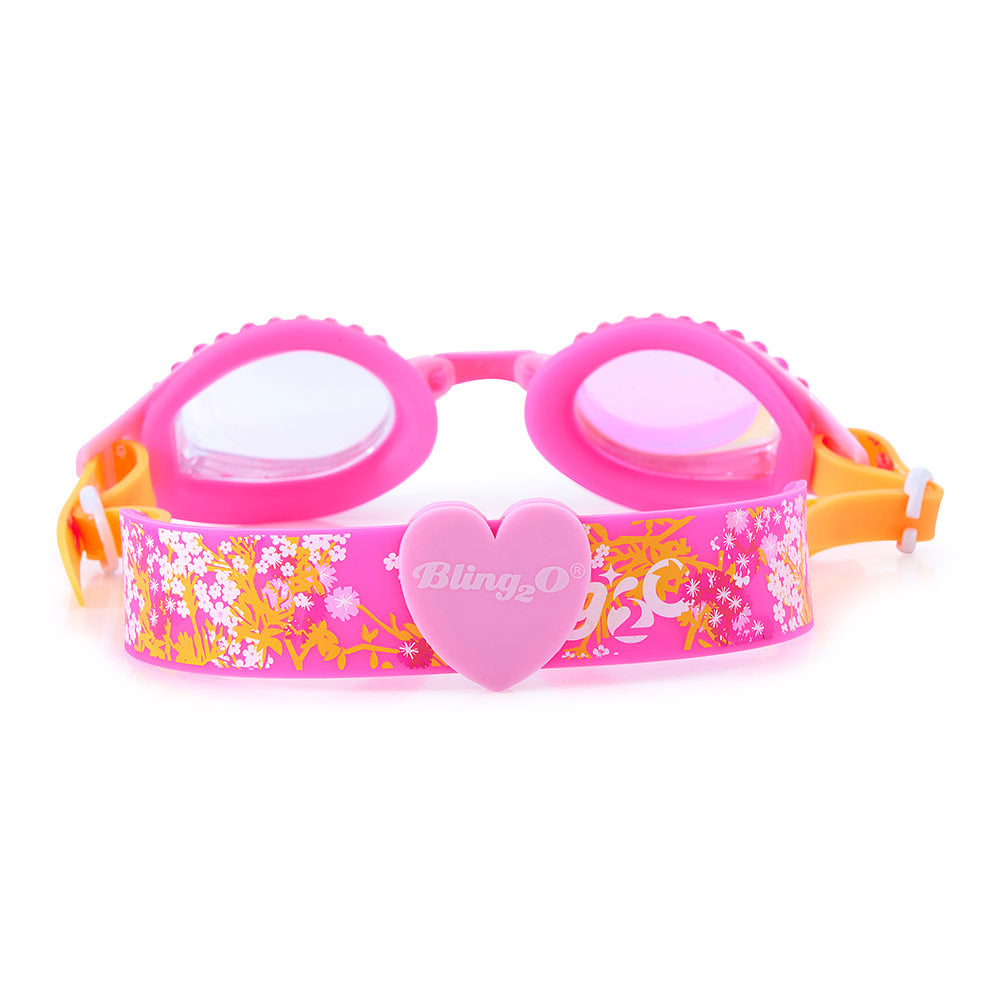 Bling2O Wildflower Classic Pink Swim Goggles for Kids