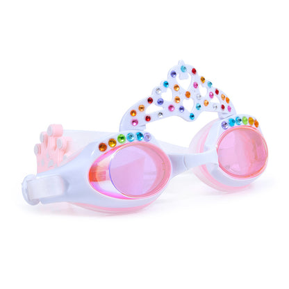 Bling2O Princess Crown Daisy White Swim Goggles