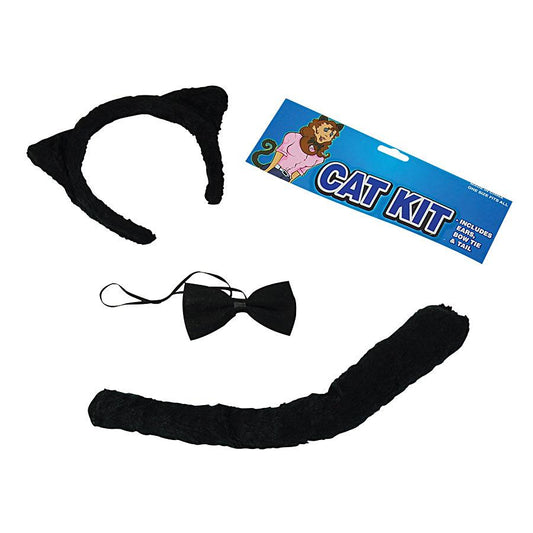 Headband, Tail and Bow Tie Black Cat Set by Rubies Costume