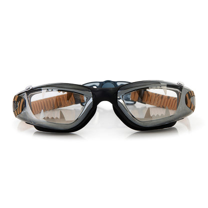 Bling2o Roar Eye of the Tiger, Anti Fog, No Leak, Non Slip and UV Protection Black Swim Goggles for Kids